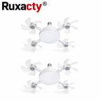 Screw in Ceiling Fan Light with Remote Control 19.7 Inch Foldable LED Socket Fan Light E26 Medium Base Ceiling Fan with 4 Fan Blades Quiet Airflow Bright Lighting Easy Installation for Bedroom Kitchen Garage Office and Dorm